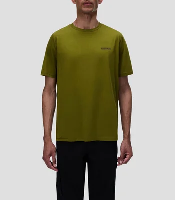 Playera cuello redondo manga corta estampada Hombre