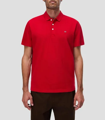 Playera tipo polo manga corta Ealis lisa Hombre