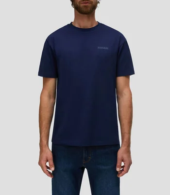 Playera cuello redondo manga corta estampada Hombre