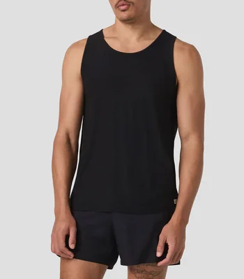 Tank para entrenamiento Strato Tech cuello redondo sin mangas lisa Hombre