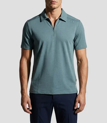 Playera tipo polo manga corta lisa Hombre