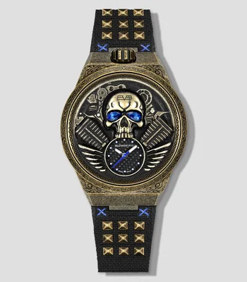 Reloj para Hombre Storm Rider Casual, Dorado, Negro