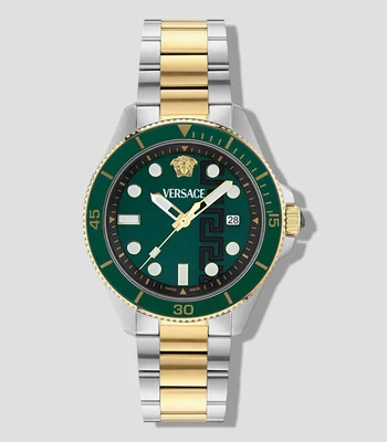Reloj para Hombre Greca Force Deportivo Verde, Plateado