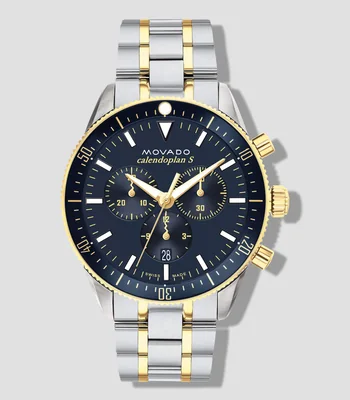 Reloj para Hombre Heritage Deportivo Plateado, Azul