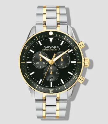 Reloj para Hombre Heritage Casual Negro, Dorado