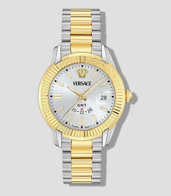 Reloj para Hombre Apodis casual plateado, dorado