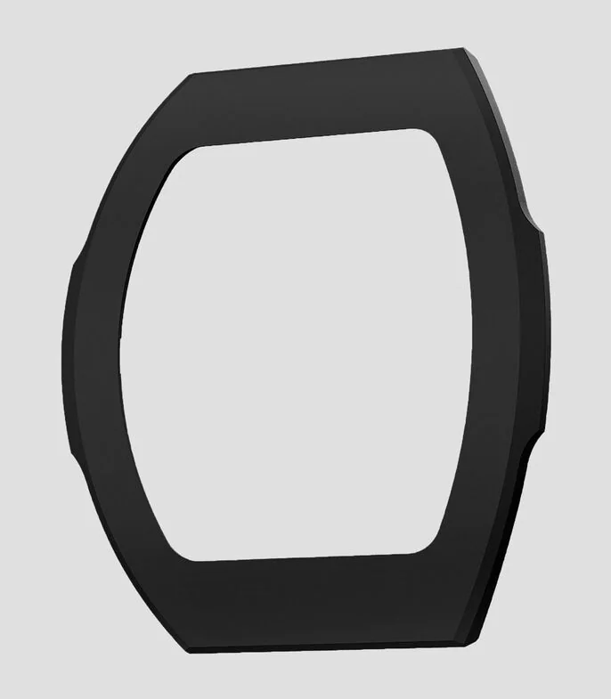 Bisel intercambiable para reloj Atómica en caucho fluoro negro