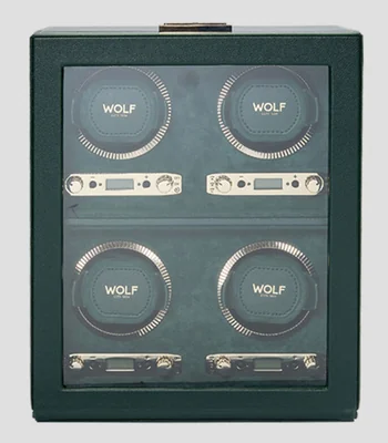 Caja de movimiento para relojes British Racing 4PC Winder