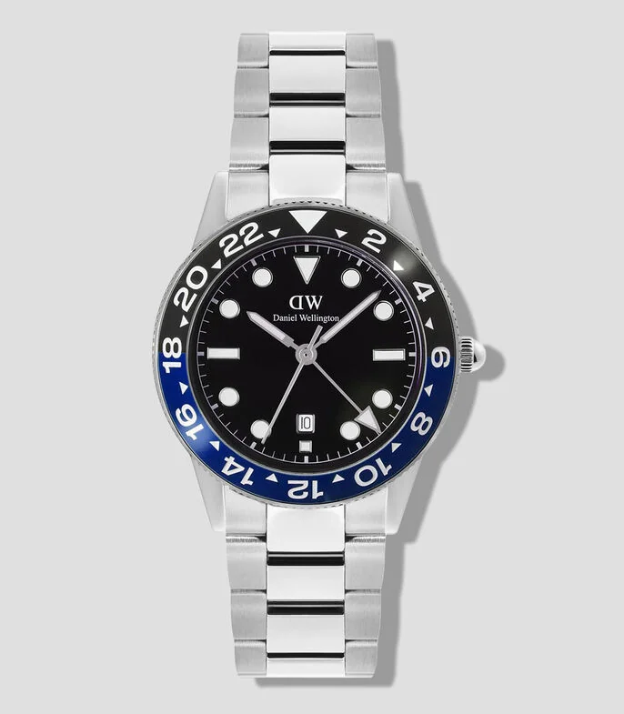 Reloj para hombre Iconic GMT casual, negro