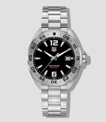 Reloj para hombre Formula 1 Deportivo Plateado, Negro