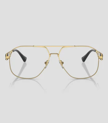 Lentes oftálmicos aviador dorados Hombre