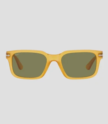 Lentes de sol rectangulares miel Hombre