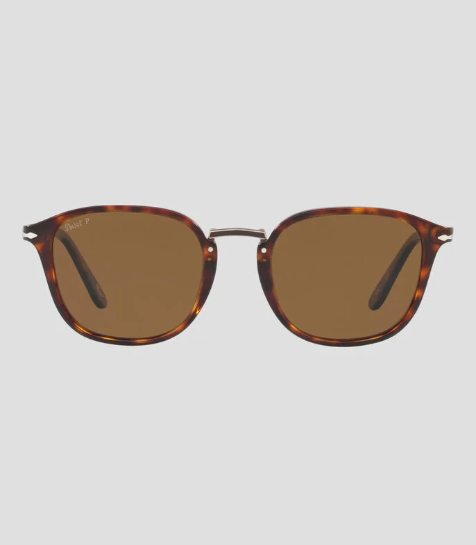 Lentes de sol redondos havana Hombre