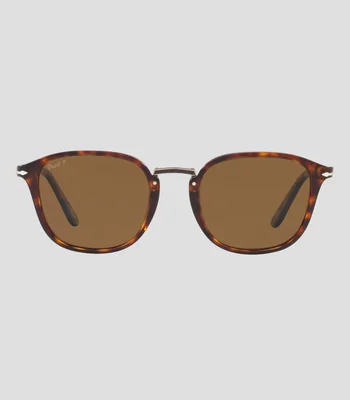 Lentes de sol redondos havana Hombre