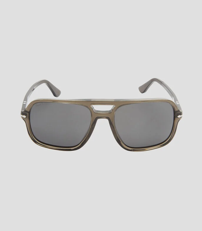 Lentes de sol aviador grises Hombre