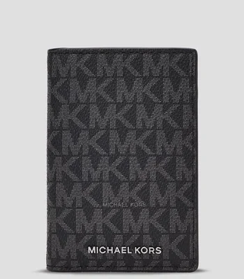 Cartera bifold Hudson monogram estampado Hombre