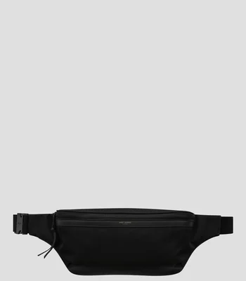 Cangurera City Saint Laurent negra lisa Hombre