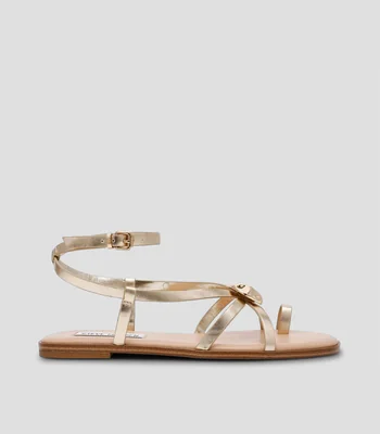 Sandalias con tacón bajo ancho Mujer