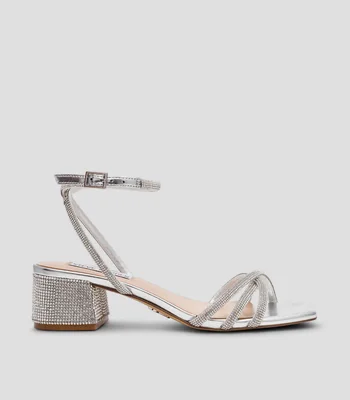 Sandalias con tacón bajo cuadrado Cerena Mujer