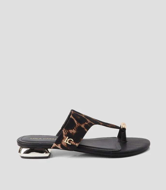 Sandalias con tacón cuadrado Mujer