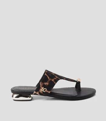Sandalias con tacón cuadrado Mujer