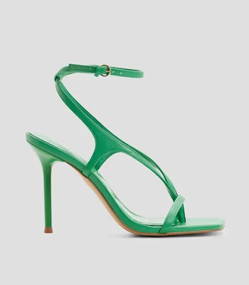 Sandalias con tacón alto de aguja Mujer