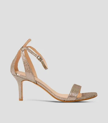 Sandalias con tacón medio delgado Ginebra Mujer