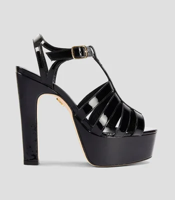 Sandalias con tacon alto y plataforma Mujer