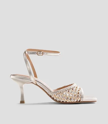 Sandalias con Tacón Delgado Bajo Kajiado Mujer