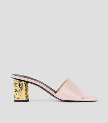 Sandalias con tacón medio y redondo Heel Mules Mujer