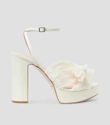 Sandalias tacón alto ancho lisas Mujer