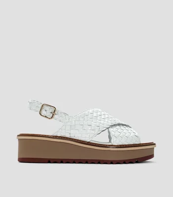 Sandalias con tacón medio de cuña y plataforma Noemi Mujer