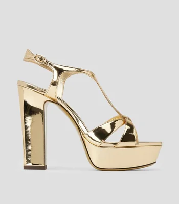 Sandalias con tacón alto cuadrado Kesia Mujer
