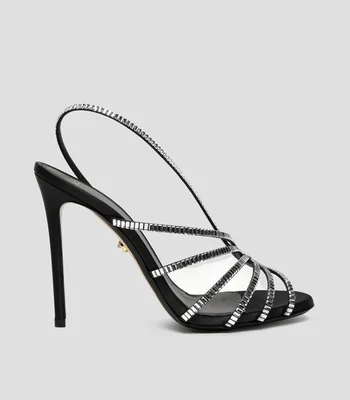 Sandalias con tacón alto de aguja Mujer