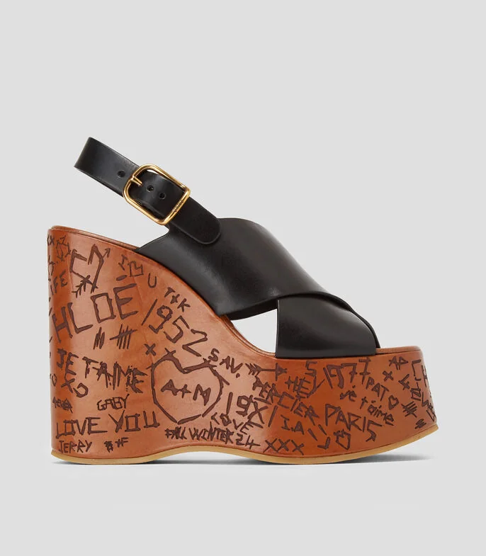 Sandalias con tacon alto y plataforma Maxime Mujer