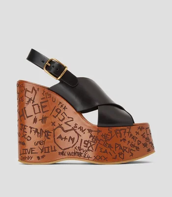 Sandalias con tacon alto y plataforma Maxime Mujer