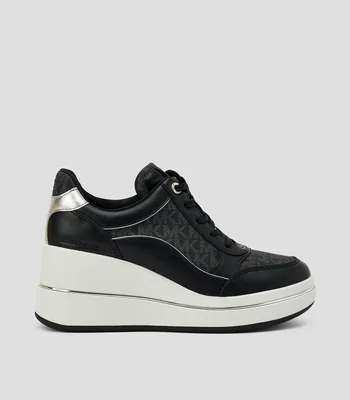 Tenis casuales con plataforma Emmy Wedge en piel vacuna Mujer