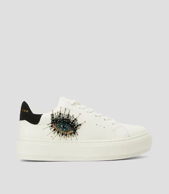 Tenis casuales con plataforma Laney Eye blanco Mujer
