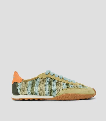 Tenis casuales Bridge Woven en textil y piel Mujer
