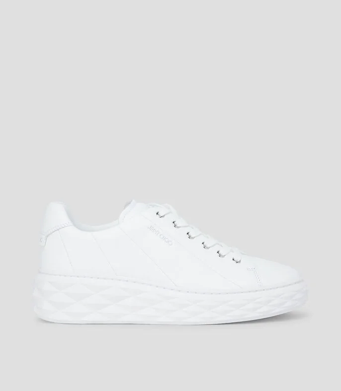 Tenis casuales con plataforma Diamond Light en piel Mujer