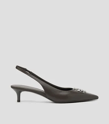 Zapatillas slingback Eleanor con tacón bajo delgado