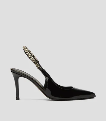 Zapatillas Slingback Castelar con tacon alto de aguja Mujer
