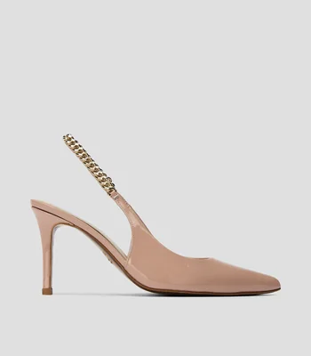 Zapatillas Slingback Castelar con tacon alto de aguja Mujer