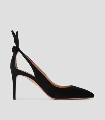 Zapatillas Pump Bow Tie con tacon alto de aguja Mujer