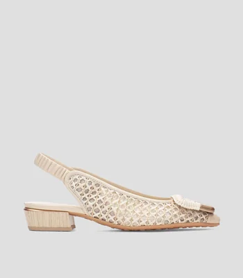 Flats tacón bajo ancho Mujer