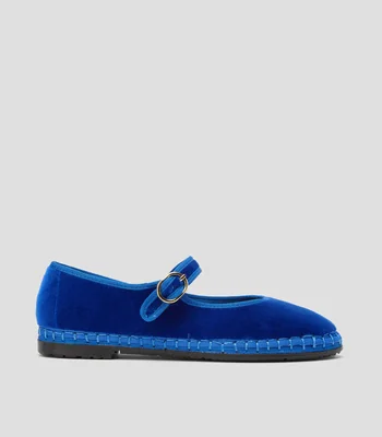Flats terciopelo Mujer