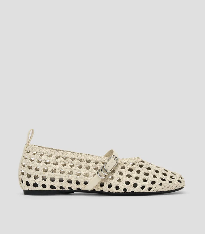 Flats texturizados Mujer