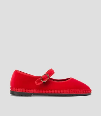 Flats terciopelo Mujer
