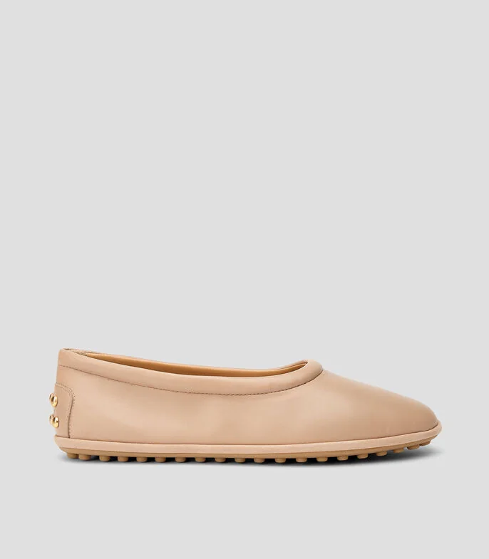 Flats en piel Mujer