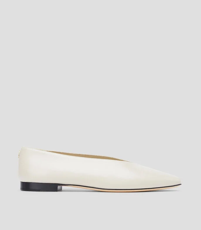 Flats en piel Mujer